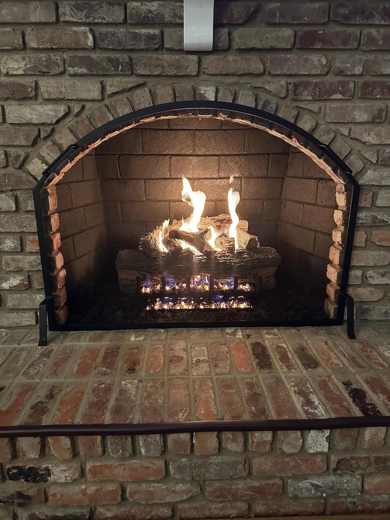 FirepitScreens Arch Fireplace Screen - Thumbnail 3