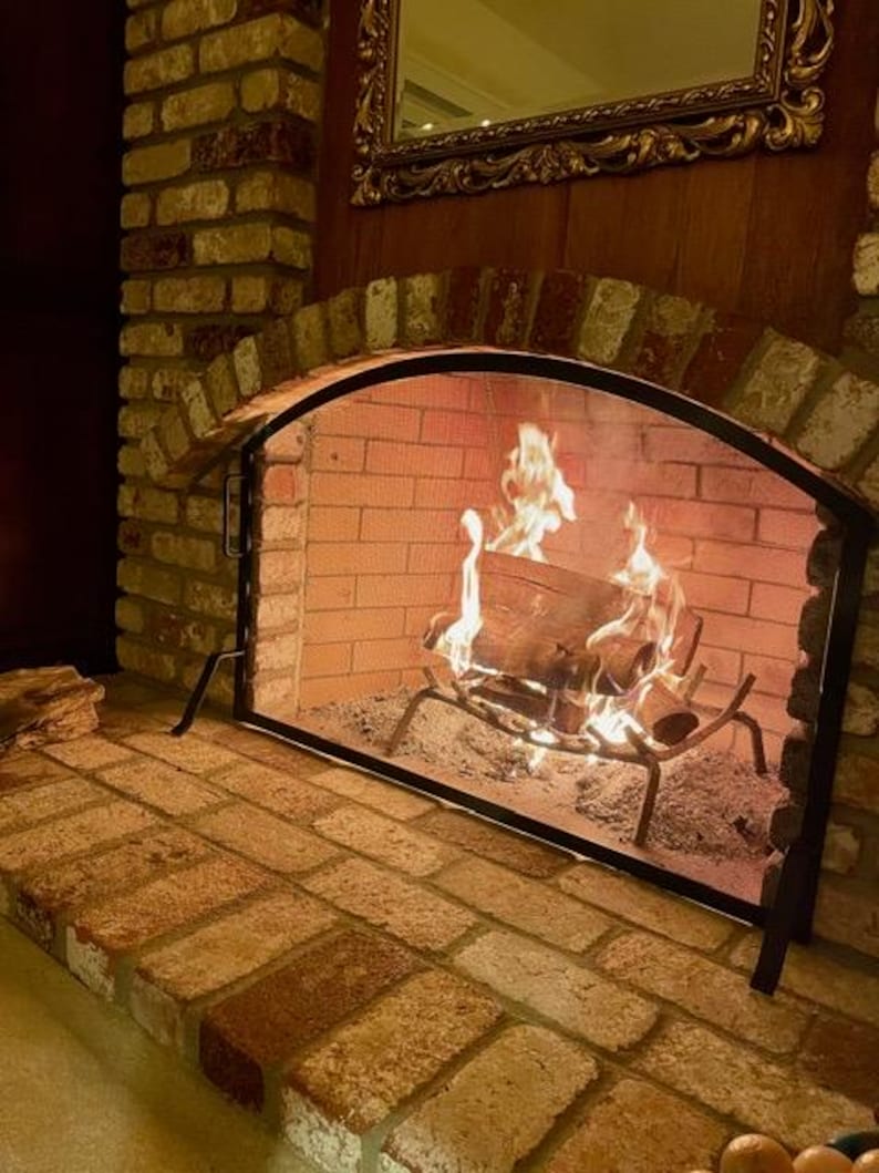 FirepitScreens Arch Fireplace Screen - Thumbnail 5