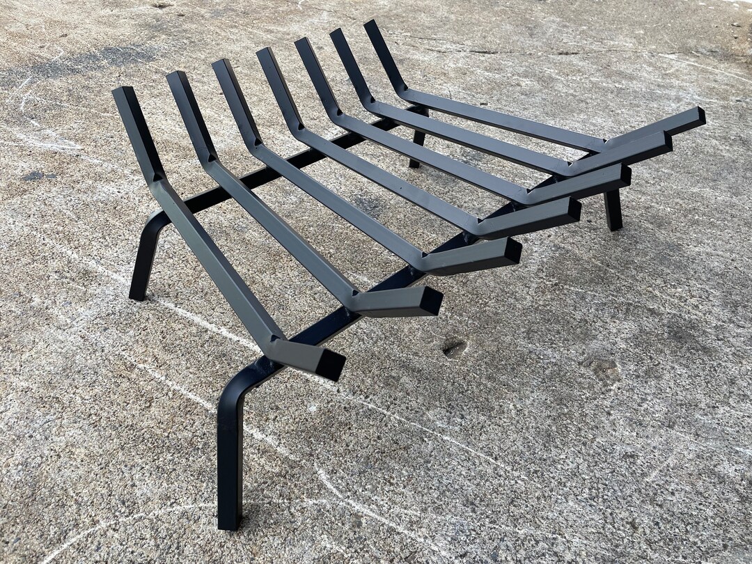 FIREPLACE GRATE TAPERED Design Heavy Duty Wood Burning Grate 5/8 Heavy