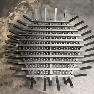 Heavy Duty Round Fire Pit Grate: Carbon Steel, Stainless Steel, Char Guard, USA Made afbeelding 12