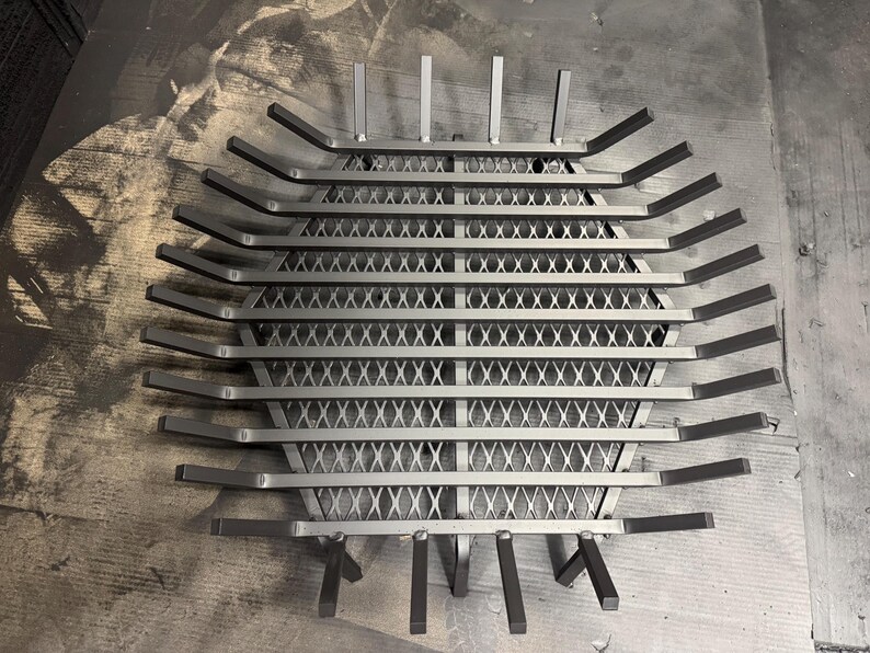 Heavy Duty Round Fire Pit Grate: Carbon Steel, Stainless Steel, Char Guard, USA Made afbeelding 12