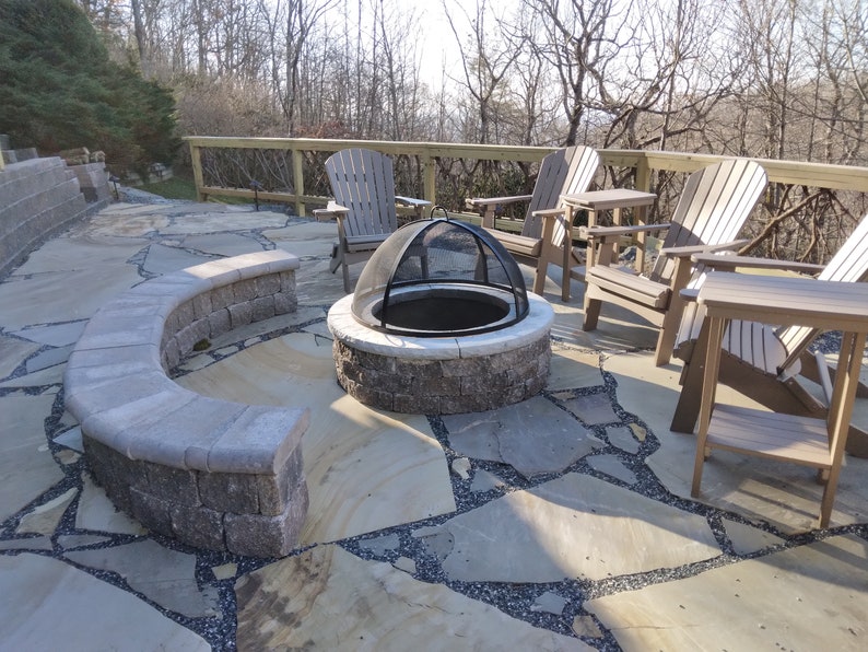 FIRE PIT SAFETY Screenlift off Dome Round Fire Pit Screenall Etsy