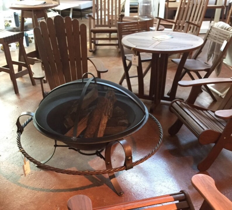 FIRE PIT SAFETY Screenlift off Dome Round Fire Pit Screenall Etsy