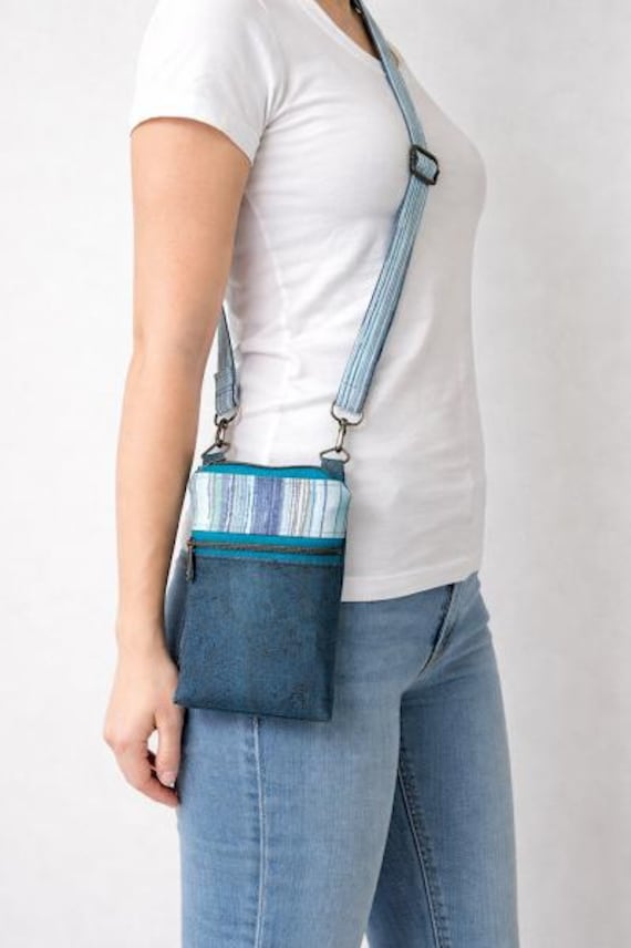 Teal Crossbody Bag Cell Phone Bag