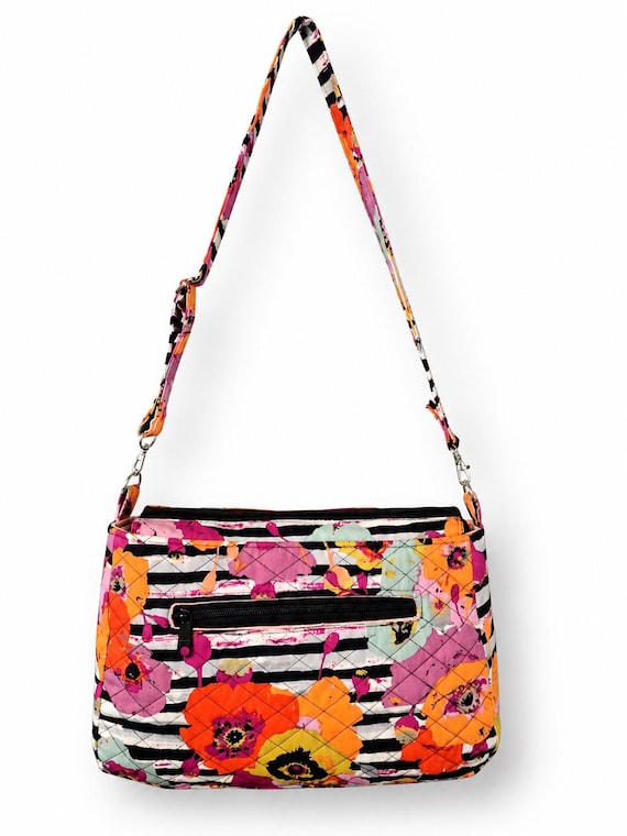 Medium Crossbody Bag, Black, White, Multi-Color Purse, Handmade Colorful Bag, Gift for Her