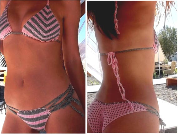 crochet two piece bathing suit