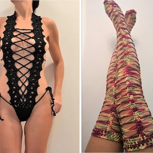 Plus Size Rhinestone Erotic Hot Bodysuits For Women Fishnet Sexy