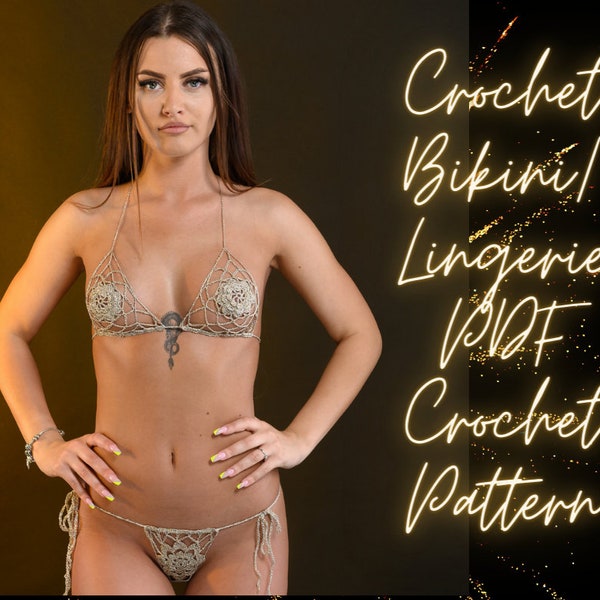 CROCHET BIKINI PATTERN, Crochet Lingerie