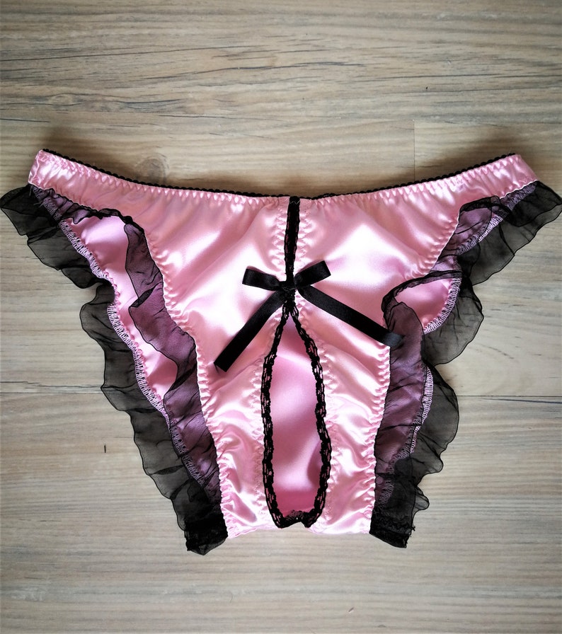 Crotchless Lingerie Naughty Lingerie Crotchless Panties Pink Etsy 