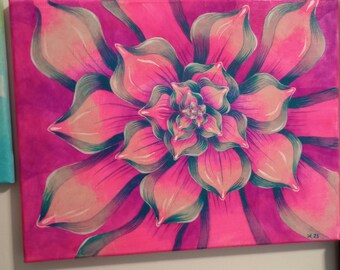 acrylic painting "Succulent"