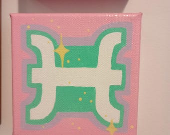acrylic painting "Pisces 01"