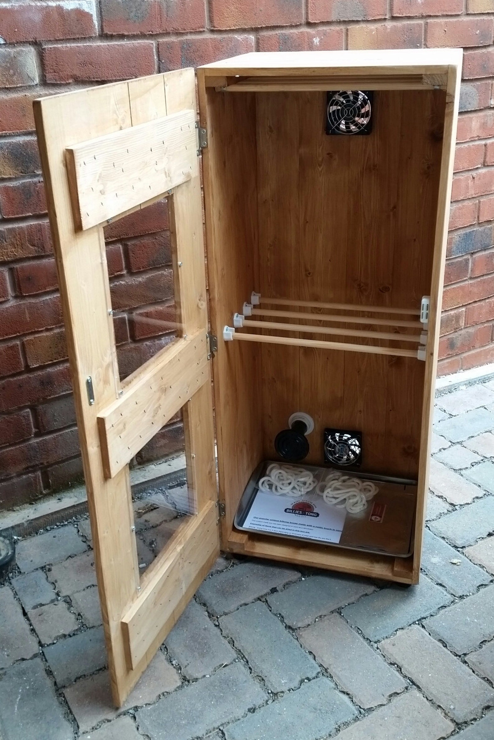 Biltong Box With Perspex Window & Temperature Display 10kg Etsy