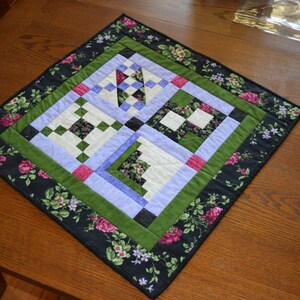 Quilted Floral Table Topper