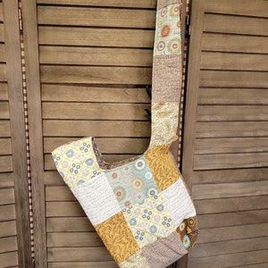 Japanese Knot Bag, Brown and cream