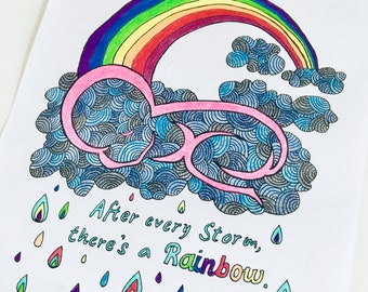 Rainbow Baby Coloring Page - DIGITAL DOWNLOAD - Pregnancy Loss, Miscarriage, Adult coloring, Mandala, Coloring page, Rainbow Baby, Healing