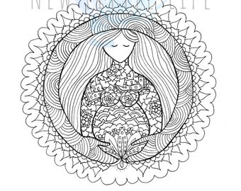 Person Coloring Page Etsy