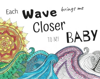 Birth Affirmation Coloring Page - DIGITAL DOWNLOAD - Adult coloring, Birth affirmations, Mandala, Coloring page, Custom Birth Affirmation,