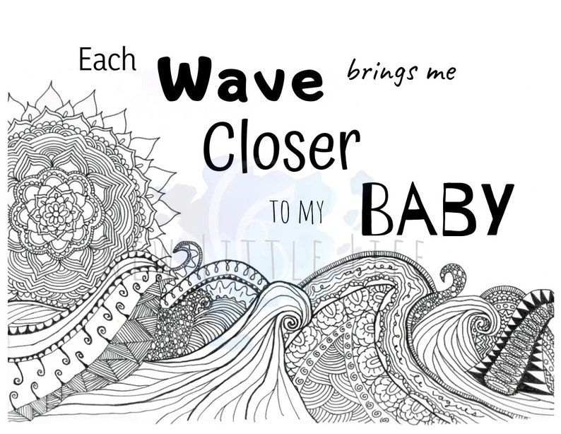 Birth Affirmation Coloring Page DIGITAL DOWNLOAD Adult Coloring, Birth ...