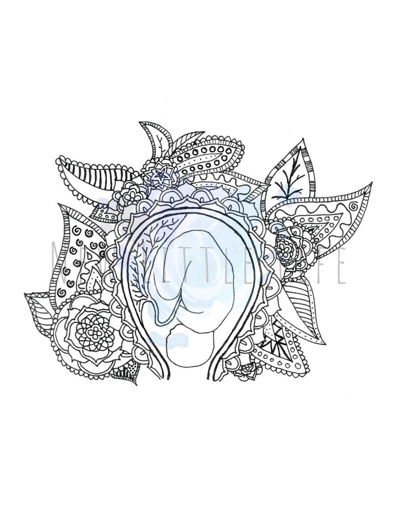 Birth Affirmation Coloring Page - DIGITAL DOWNLOAD - Adult Coloring ...