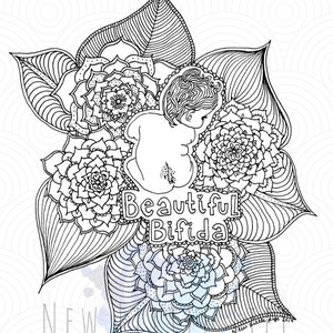 Spina Bifida Coloring Page - DIGITAL DOWNLOAD - Spina Bifida Awareness, Adult coloring, Mandala, Zentangle, Coloring page, Beautiful Bifida