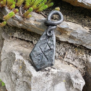 Thor Bindrune Pendant - Hand forged, Viking