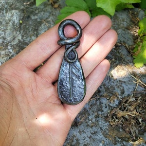Ansuz Runic Pendant - Hand forged, Viking, Asatru