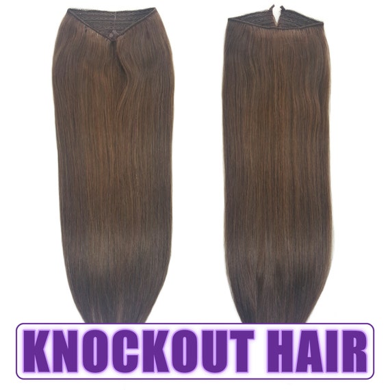 Fits Like A Halo Hair Extensions 20 Medium Ash Brown Etsy