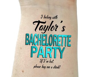 Bachelorette tattoo, Bachelorette party, party tattoo, party tattoos, hen party, bride tattoo, temporary tattoo, Bachelorette tattoos