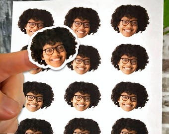 Custom Photo Stickers  Birthday Stickers, Personalized Stickers for Birthday Party, Baby Shower, Bachelorette Party Favors for kids birthday