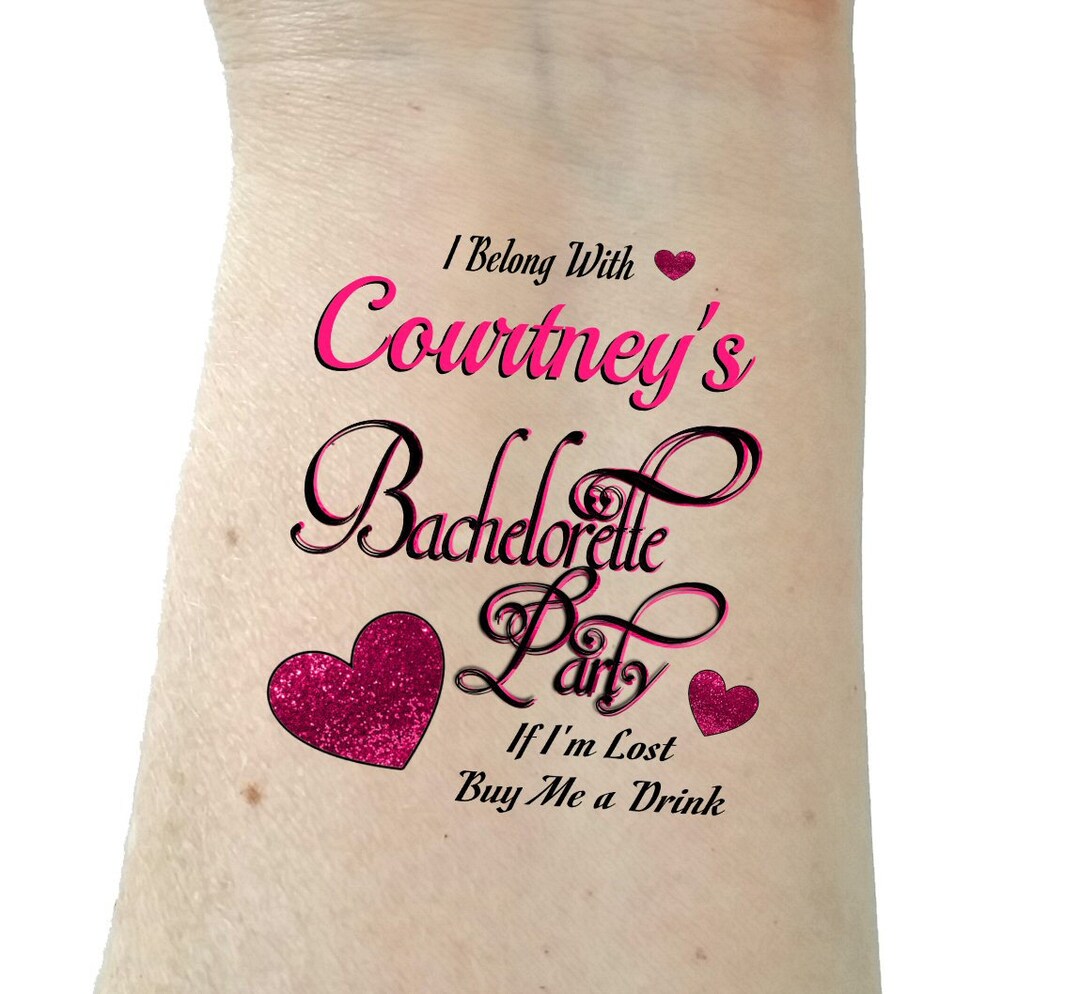 Bachelorette Tattoos Bachelorette Party Tattoos Temporary Tattoos