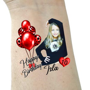 Birthday tattoos temporary tattoos fake tattoo 21st birthday happy birthday tattoos custom tattoo personalized tattoos face tattoo kid party