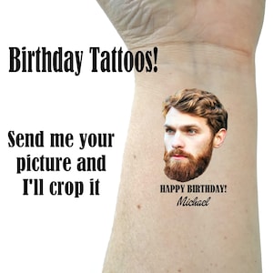 Birthday party tattoos Birthday tattoo Happy birthday tattoo face tattoo picture tattoo
