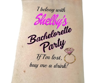 Bachelorette tattoo bridesmaid tattoo bachelorette party tattoos temporary tattoo bride tattoo