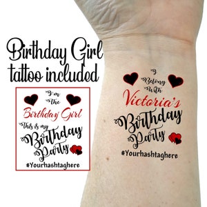 Birthday tattoos temporary tattoos fake tattoos 21st birthday happy birthday tattoos custom tattoo personalized tattoos face tattoo