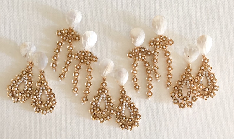 Pearl drop earrings