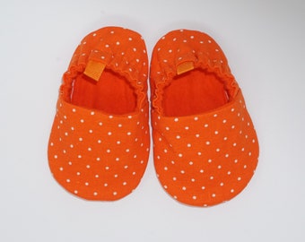 Orange baby shoes | Etsy