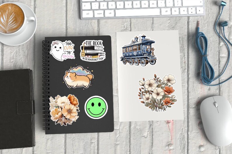 Crochet Dracula Halloween Sticker, Kindle Sticker, Window Sticker