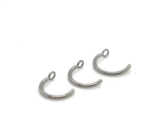 14g Titanium Faux Hoop. Threaded/Threadless end attachment.  Multiple diameter options.