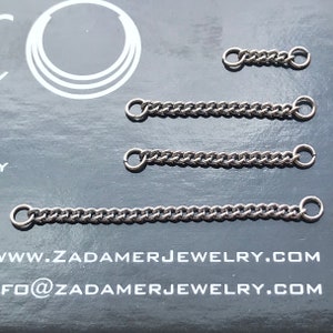 TITANIUM chain for body piercing. Customizable lengths and colors!  NEW CHAIN types!