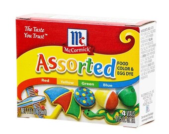 McCormick Food Color & Egg Dye Food Assorted Red Yellow Green Blue Free Shipping from Japan