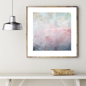 Skyscape Pink Cloud Abstract Original Artwork, Bedroom Artwork |  Modern Art, Living Room Contemporary Giclee Print, Home Decor