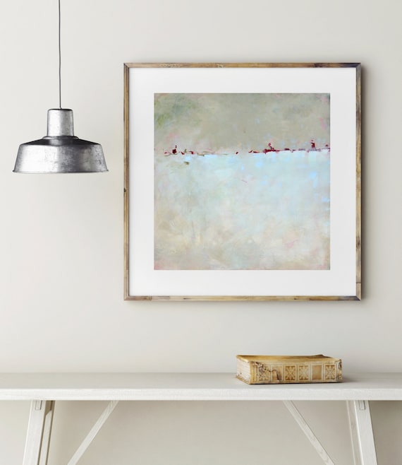 Large Blue Art Print, Large Original Abstract Painting Giclee | Modern Wall Hangings | Artwork Prints | nature home decor | large wall art