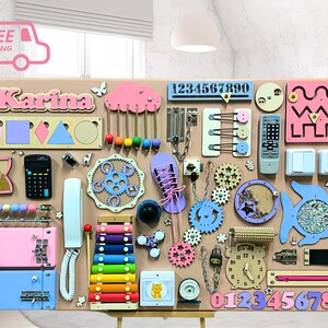 Montessori Busy Board: Personalized Sensory Activity Board