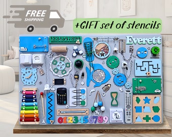 Montessori Busy Board: Personalized Sensory Toy for Toddlers