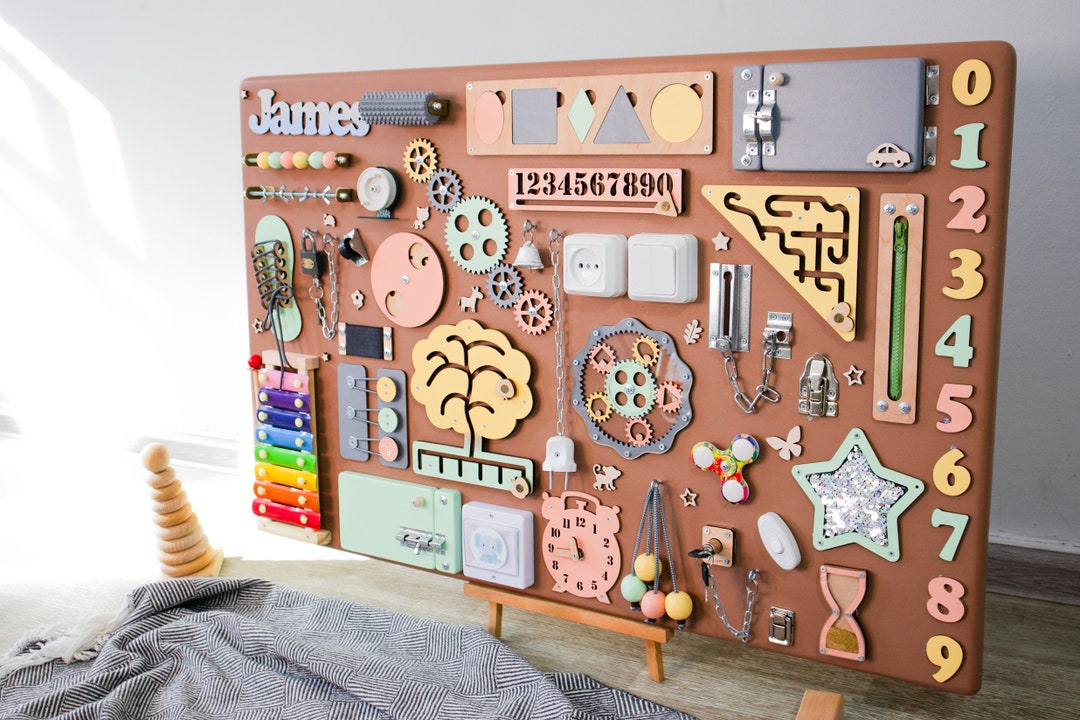 Custom Busy Board for 1yearold Boys Baby Gift Toddler Etsy