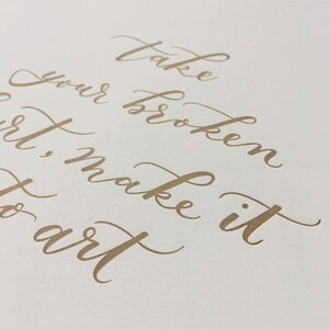 Letterpress Carrie Fisher Quote image 2