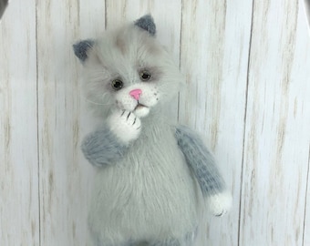 Striped Cat Crochet Pattern: Amigurumi Kitten (PDF Pattern)