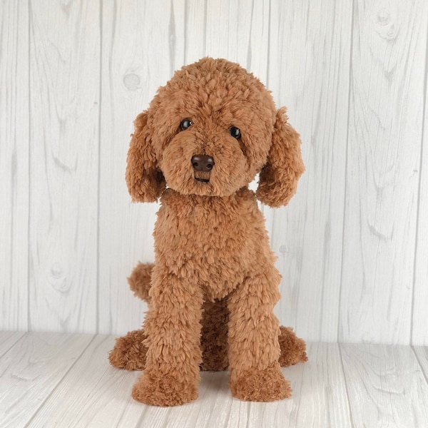 Red Poodle Crochet Pattern: Amigurumi Dog Puppy (PDF Pattern)