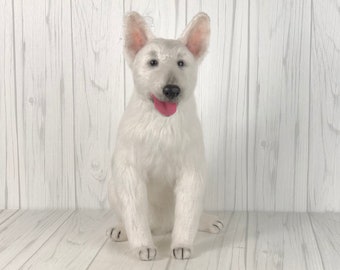 White German Shepherd Crochet Pattern: Amigurumi Dog (PDF)