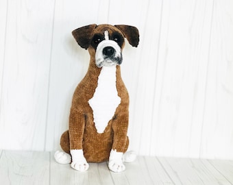 Boxer Crochet Pattern, Boxer dog Crochet Pattern, Dog Crochet Pattern, Puppy Crochet Pattern, Amigurumi dog